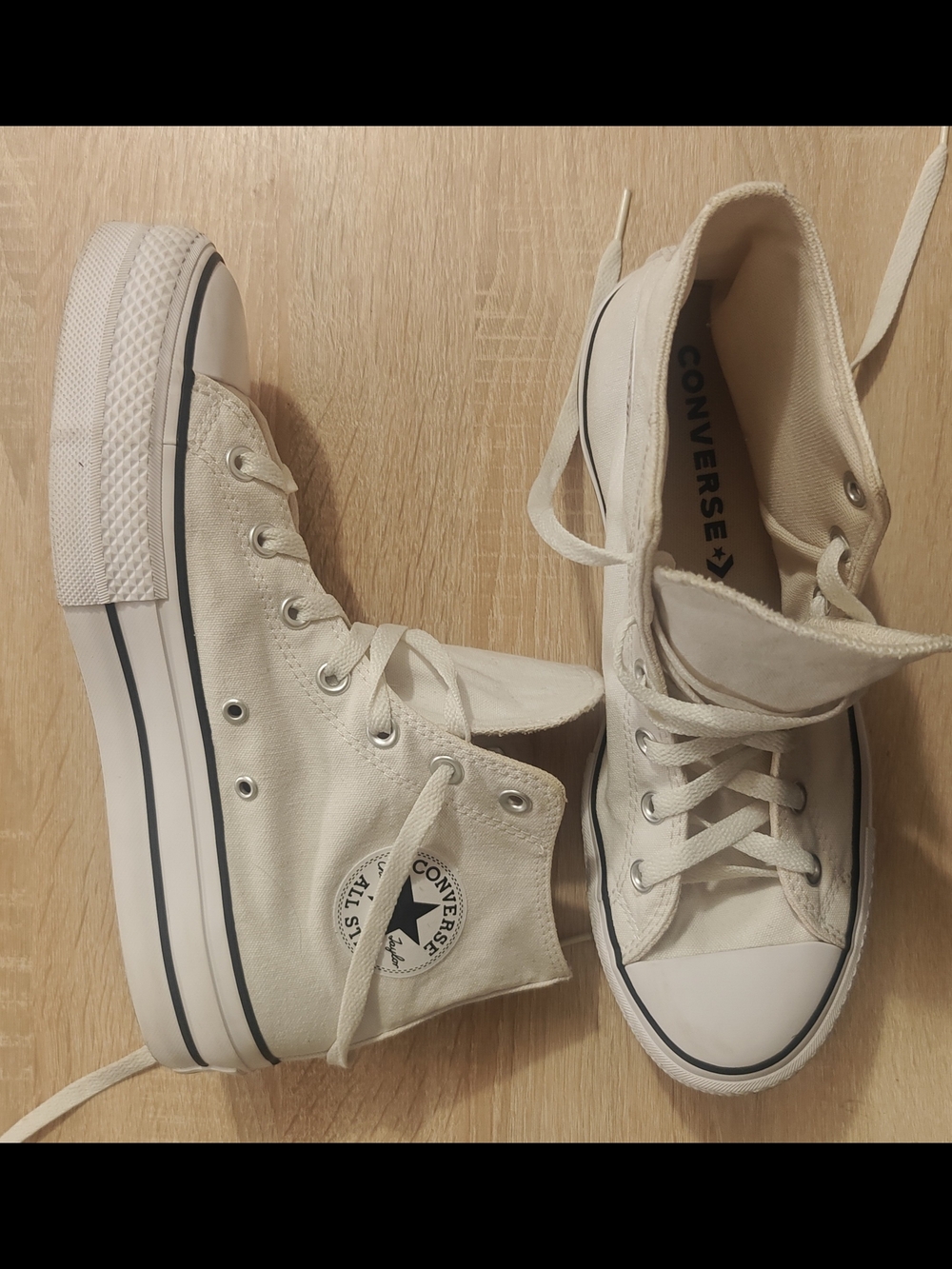 Converse Chuck Taylor All Star Lift Platform High Top White Size 10 - Picture 3 of 12